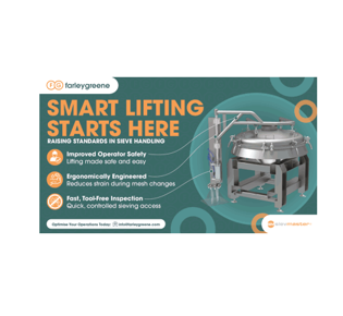Introducing the Farleygreene Gallery Lifter: a smarter, safer way to maintain large industrial sieves