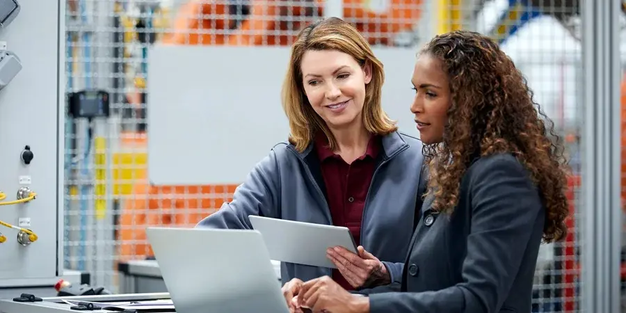 Engineer receiving training